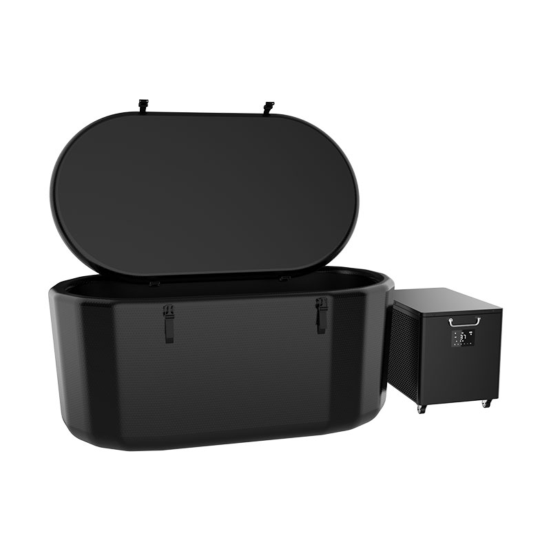 Oppblåsbart kaldt stupebasseng som er kompatibel med vannkjøler