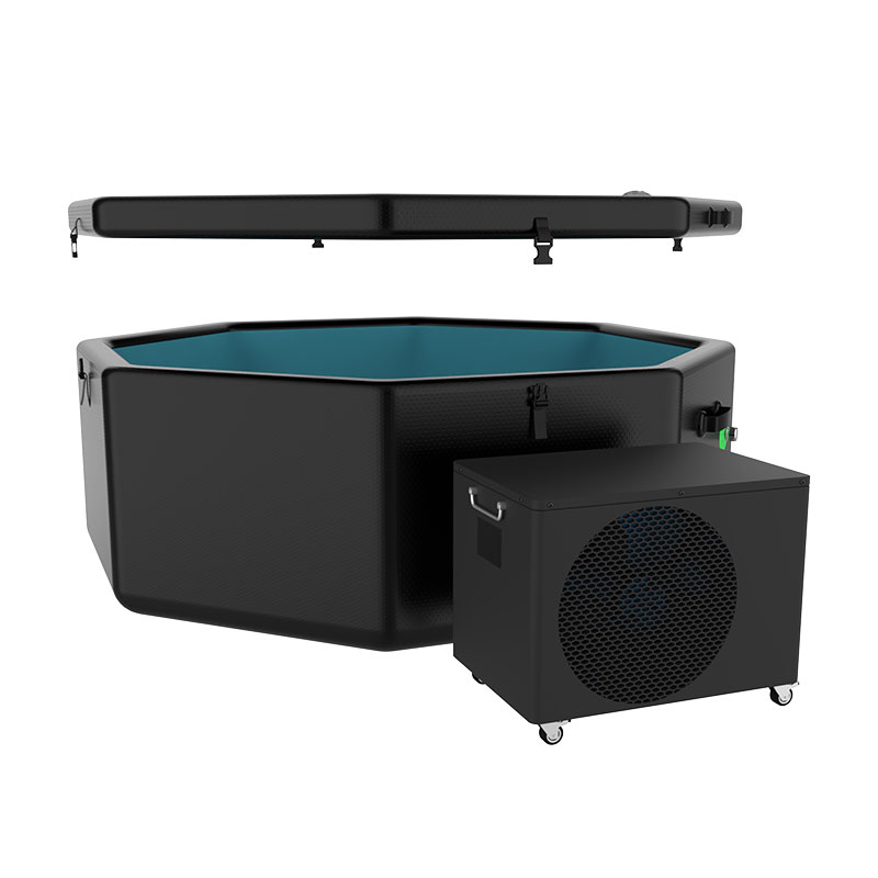 Frittstående stupe pod octagon for isbad