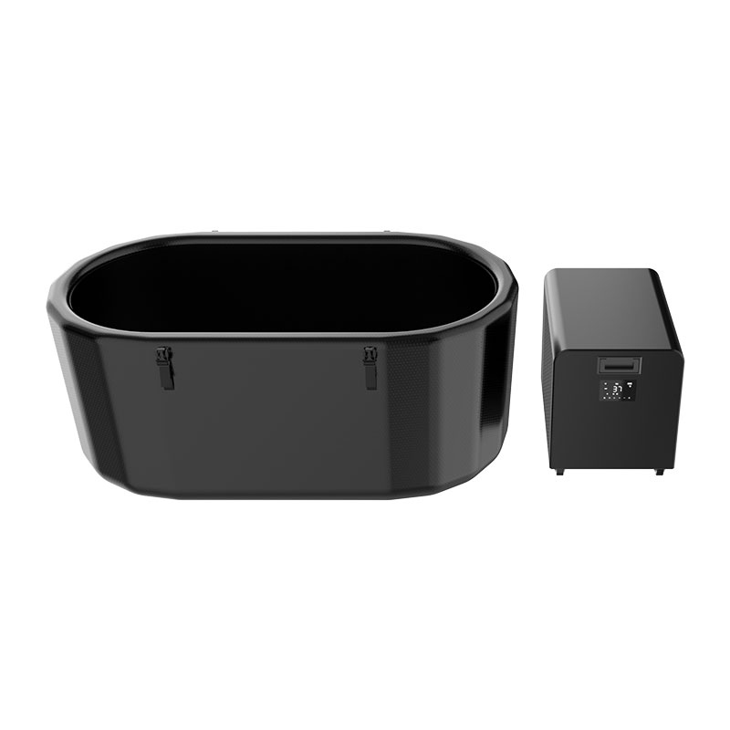 Oppblåsbart kaldt stupebasseng som er kompatibel med vannkjøler