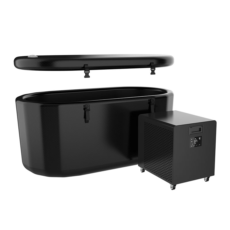 Oppblåsbart kaldt stupebasseng som er kompatibel med vannkjøler