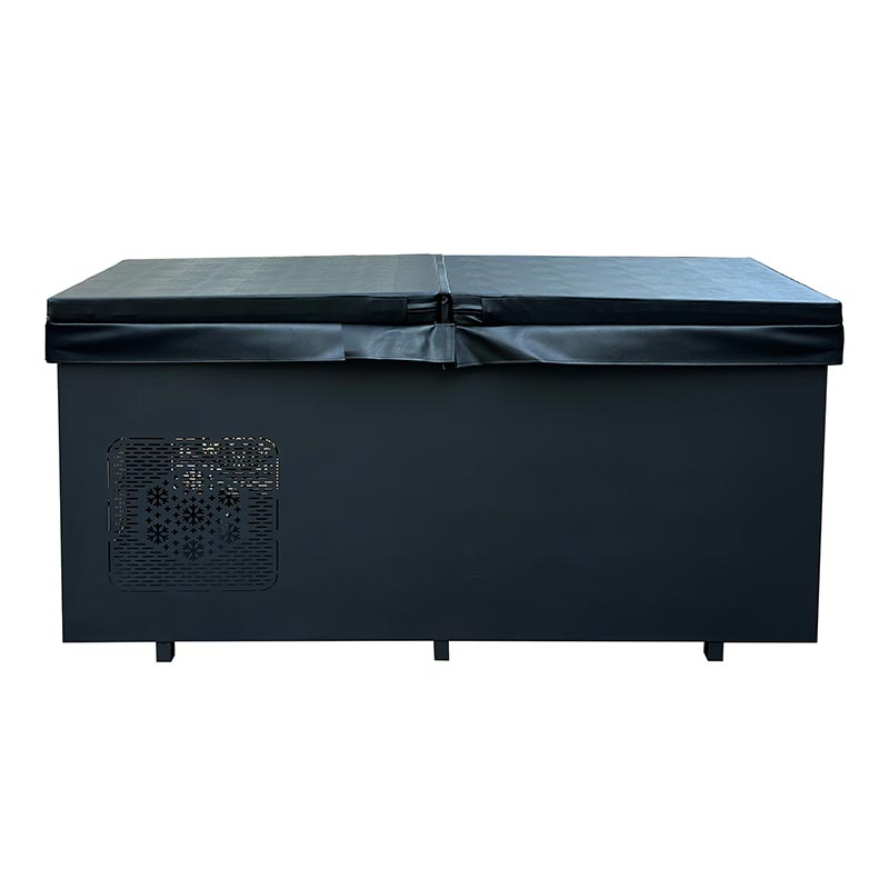 Stor rød sedertre kald stupe med 304 rustfritt stål