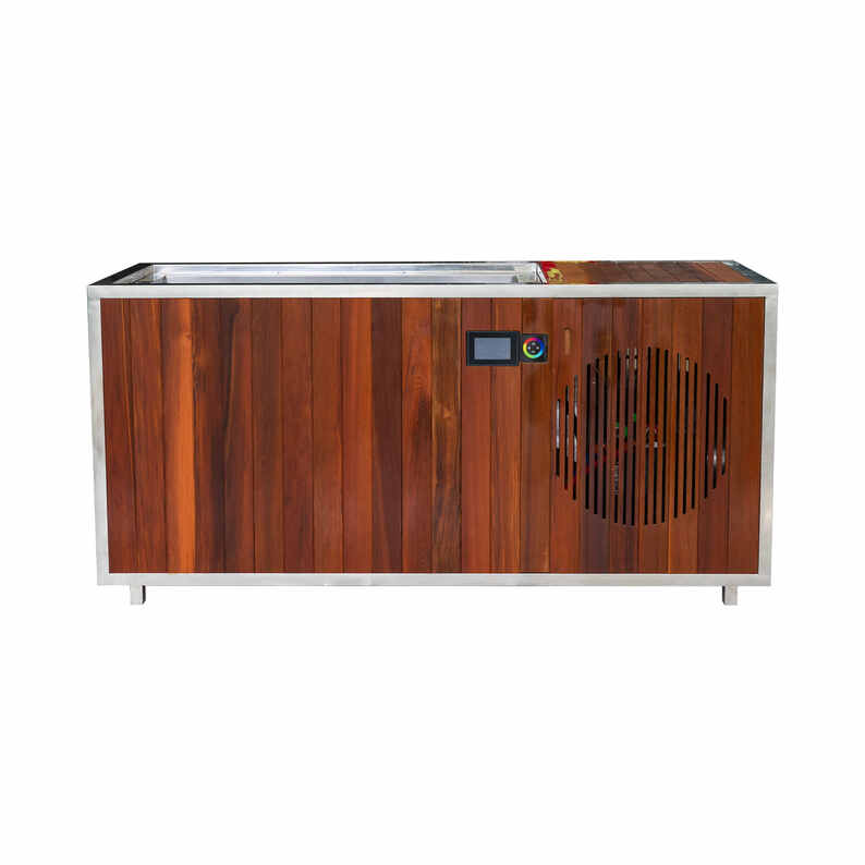 Forsterket sedertre 280 kg alt-i-ett kaldterapisystem